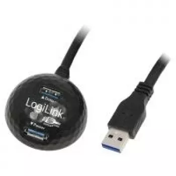 LogiLink CU0035 Cabo de extensão USB 3.0 com estação de carregamento