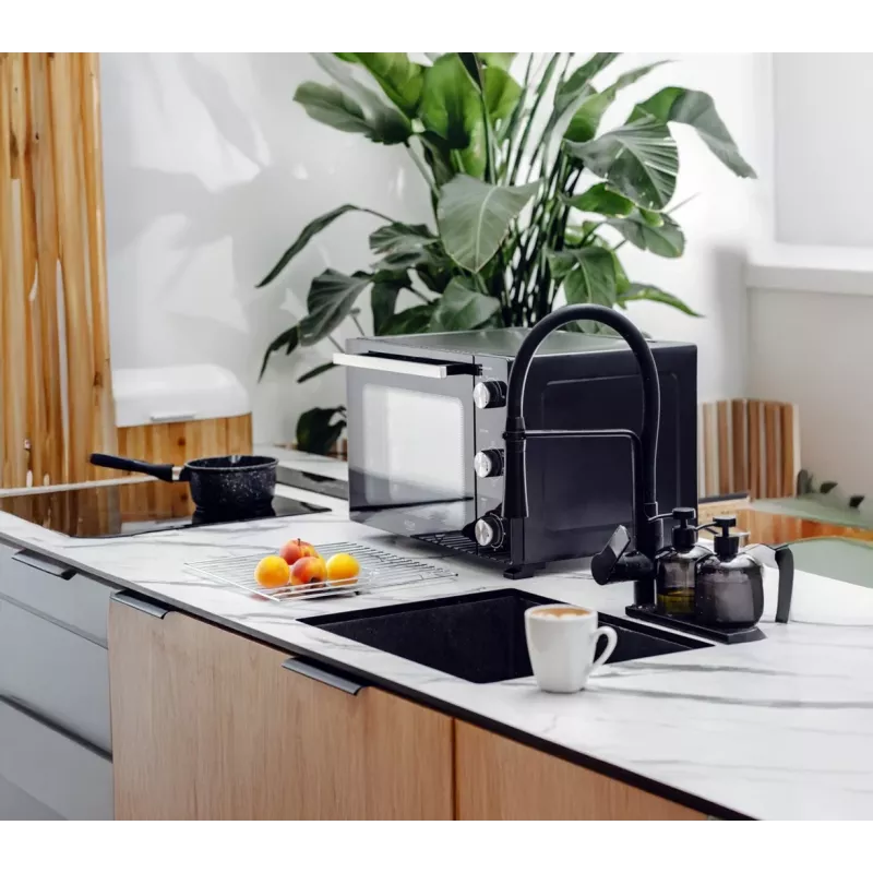 Forno de mesa compacto elétrico Adler AD 6026 – capacidade 48 l, 1800 W, de instalação livre, temporizador mecânico