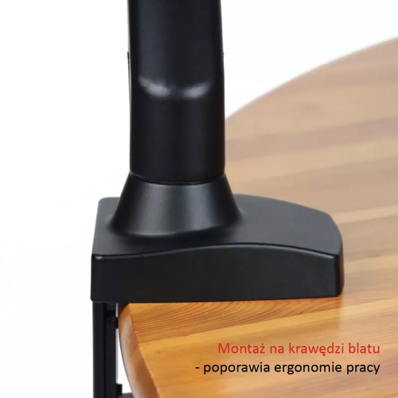 Suporte de secretária ART com mola a gás para 1 monitor