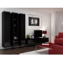 Armário fechado Cama VIGO '180' 180/40/30 preto/preto brilhante
