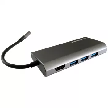 Dock para portátil LC-Power LC-HUB-C-MULTI-5 USB 3.2 Gen 1 Type-C com fios