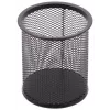 Estojo Forpus, redondo, preto, vazio, metal perfurado 1005-014