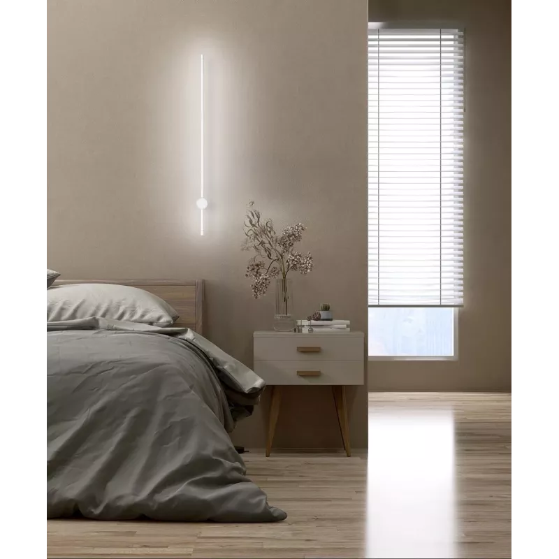 Aplique de parede LED Activejet AJE-HILTON branco NW