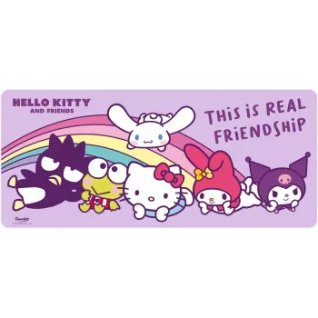 Tapete de rato Kids Euroswan 80×30 cm Hello Kitty, grande tapete de secretária para rato e teclado