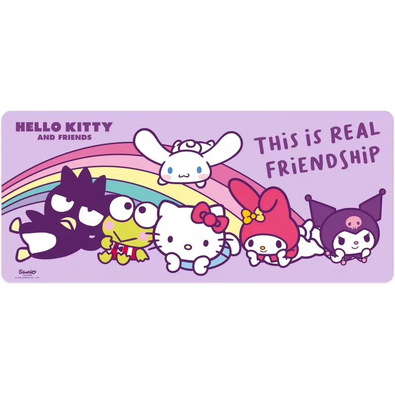 Tapete de rato Kids Euroswan 80×30 cm Hello Kitty, grande tapete de secretária para rato e teclado