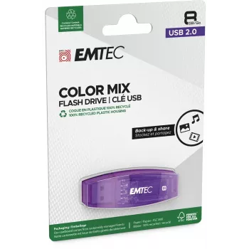 Pen USB 8GB EMTEC C410 (preto) USB 2.0 (ECMMD8GC410)