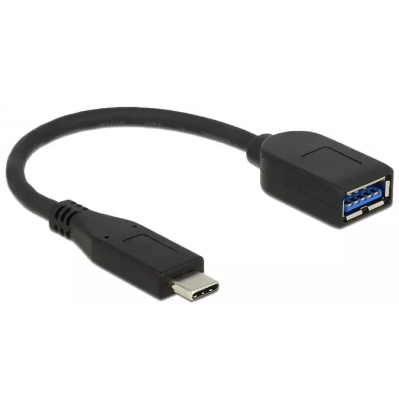 Cabo USB DeLOCK USB 3.1 Gen 2 Type-C/Type-A 0,1 m preto