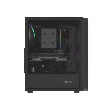 Caixa Fury Shobo SH4F com janela RGB e 4 ventoinhas MIDI Computador PC