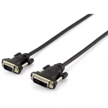 Equip Cabo DVI-A para HD15 VGA, 1,8 m, 1,8 m, DVI-A, VGA (D-Sub), Macho, Macho, Dourado