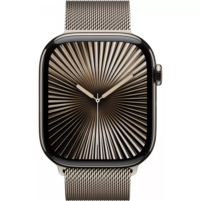 Apple Watch 10 46mm GPS+4G Titânio Milanesa M/L natural/natural