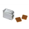 Conjunto de pequeno-almoço KLEIN prateado – conjunto de brincar de cozinha de pequeno-almoço para crianças