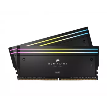 DIMM 48 GB DDR5-7200 (2x 24 GB) Dual-Kit, memória preta, CMP48GX5M2X7200C36, Dominator Titanium, INTEL XMP