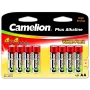 Pilhas alcalinas CAMELION AA LR6 Plus — pack de 8, AA (LR6)