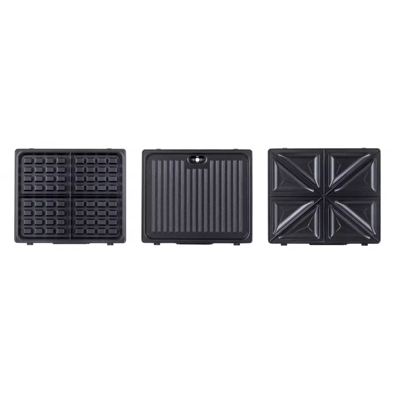 Ravanson OP-7050 Sandwicheira 3 em 1, 1200 W, Preto/Prateado