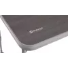 Mesa Outwell Coledale M cinzento — tampo e estrutura de alumínio, 680×1000 mm, altura 56 cm