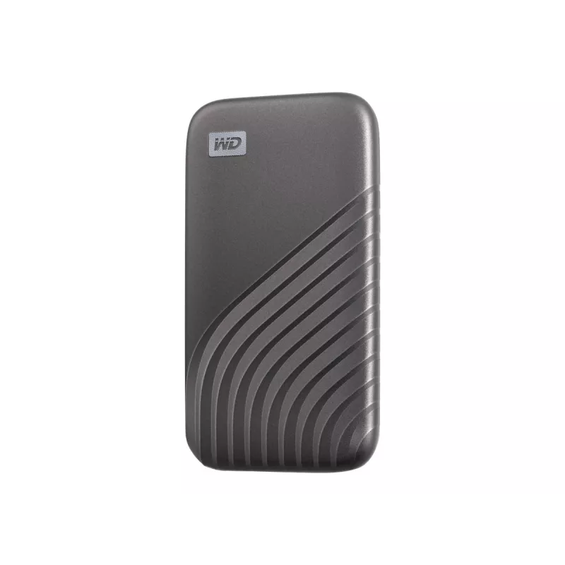 WD My Passport SSD WDBAGF0020BGY - SSD - encriptado - 2TB - externo (portátil) - USB 3,2 Gen 2 (conector USB-C) - AES de 256 bits - cinzento espacial (WDB