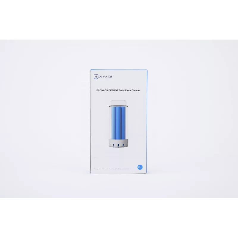 Almofadas de limpeza de substituição para pavimentos duros para Ecovacs DEEBOT N30 PRO OMNI — pack de 6 — azul/branco
