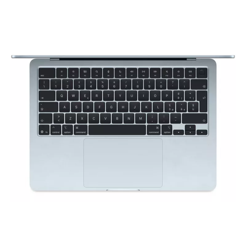 Apple MacBook Air Azul-céu 13 polegadas IPS 2560 x 1664 píxeis Apple M4 24 GB capacidade de armazenamento em unidade de estado sólido 512 GB chip Apple M4 CPU de 10 núcleos/GPU de 10 núcleos macOS 802.11ax Bluetooth versão 5.0 idioma do teclado inglês teclado ...