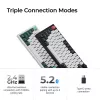 Teclado mecânico Keychron Q6H-M1 sem fios RGB Carbon preto
