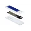Caixa para SSD DeLOCK 42620 caixa externa para SSD M.2 NVME PCIe com conector fêmea USB Type-C, transparente