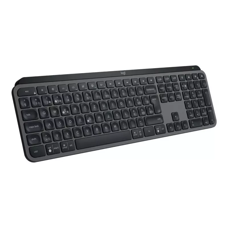Teclado Logitech MX Keys S RF Wireless + Bluetooth QWERTZ suíço grafite (920-011571)