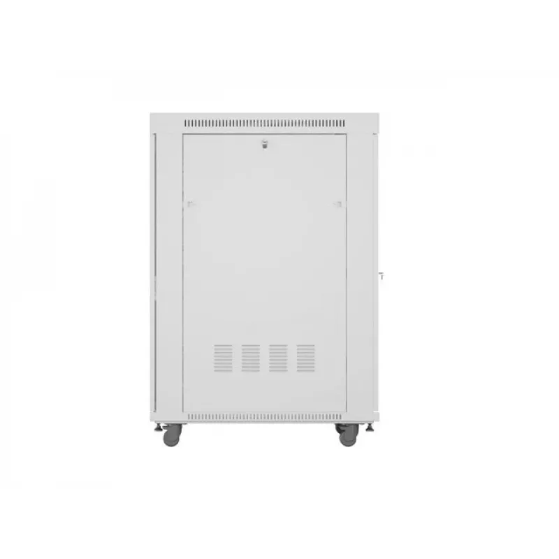 ARMÁRIO RACK DE CHÃO 19 27U 800X1000 CINZENTO PORTA PERFURADA LCD LANBERG (embalagem plana)