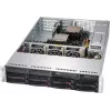 Supermicro SuperChassis 825TQC-R802WB Caixa para servidor em rack 2U, 800 W, Preto