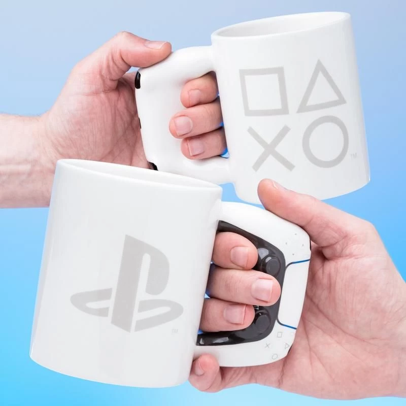 Caneca Paladone PlayStation Shaped PS5 branca 0,48 L unid.