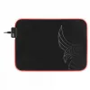 Tapete de rato gaming L33T Gaming 160405 Karlvagn RGB, tamanho médio, superfície rápida. 355 x 255 x 3 mm, Preto