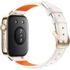 Watch Fit 3 (Solo-B19V), Smartwatch dourado/branco, bracelete de pele em branco