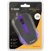 Rato com fio USB, 3 botões, superfície emborrachada