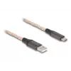 Cabo USB 2.0 DeLOCK Type-A para USB Type-C RGB 1m