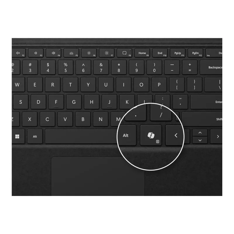 Teclado Microsoft Surface Pro 8XB-00160 com trackpad e dock de carregamento Surface Slim Pen 2