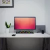 Coluna de PC 2 em 1 Barra de som para computador com retroiluminação LED RGB, estéreo, gaming, USB 2 x 3W AUX 3,5 mm