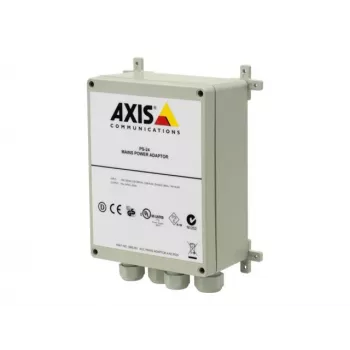 Fonte de alimentação AXIS 5000-001 para câmaras de vigilância, 220–240 V para 24 V 0,4 A, branco, 147×80×187 mm