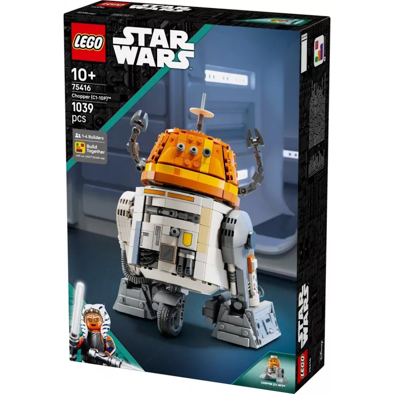 Conjunto de construção LEGO Star Wars Chopper C1-10P modelo de droide astromecânico 75416, 1039 peças, idade 10+, altura 220 mm