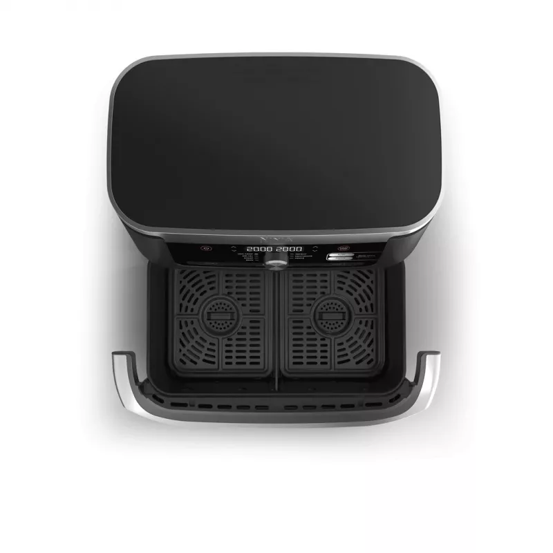 Fritadeira de ar quente dupla de 10,4 L Ninja AF500EU, autónoma, 2470 W, preto, aço inoxidável