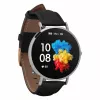 Smartwatch Garett Verona prateado-preto couro VERONA_SREB_CZARN_SKOR Garett