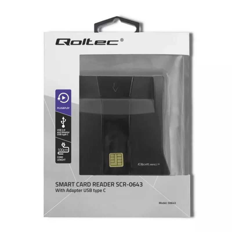 Leitor RFID Qoltec 50643
