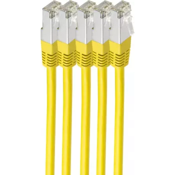 Cabo de rede shiverpeaks BS75711-H0.25Y-SET5 amarelo 0,25 m Cat6 S/FTP (S-STP) (BS75711-H0.25Y-SET5)