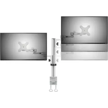 Suporte para monitor SpeaKa Professional SP-5986112 – suporte de 2 braços ajustável para ecrãs de 13–27 polegadas