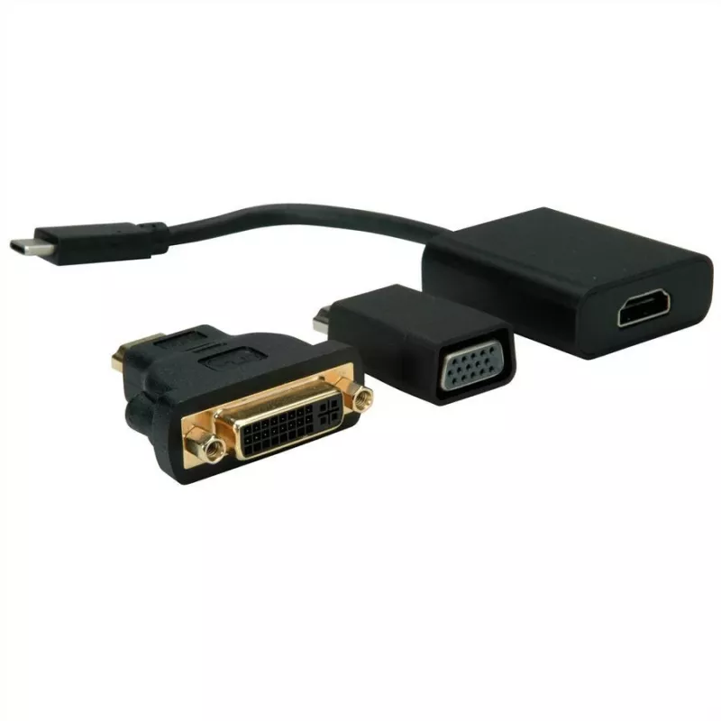 VALUE - Adaptador de vídeo externo - USB-C 3.1 - HDMI - Preto