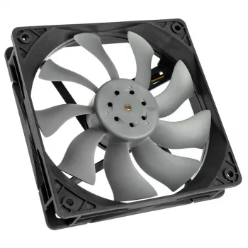 Ventoinha Akasa OTTO SF12 Ventoinha de caixa 12 cm Preto Cinzento