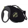 flexi Giant L trela extensível para cães, fita de 8 m, preto/amarelo