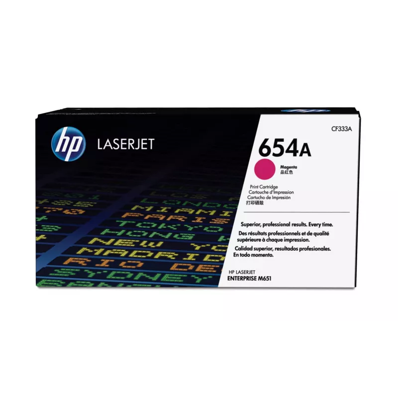 Toner original HP 654A LaserJet magenta