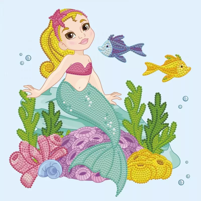 Conjunto Diamond Dotz Little Mermaid