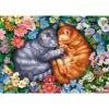 Jigsaw Puzzle schmidt spiele Sleeping Velvet Paws 1000 peças