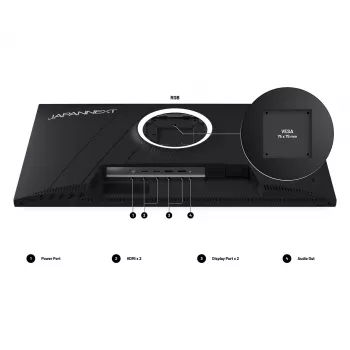 Ecrã de computador JAPANNEXT JN-I270WQHD300F-HSP 68,6 cm (27 polegadas) 2560 x 1440 píxeis Wide Quad HD LED cinzento