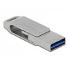 Pen drive DeLOCK 128 GB USB-C Type-A modelo rotativo