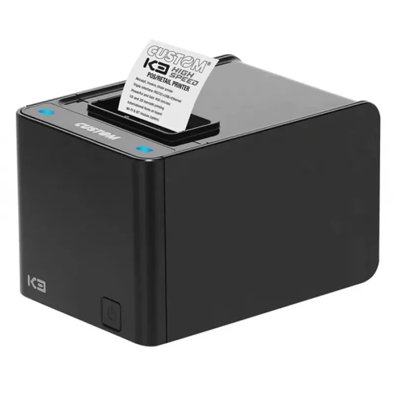 Impressora Térmica de Recibos com Fio CUSTOM K3 HS 203 x 203 DPI
